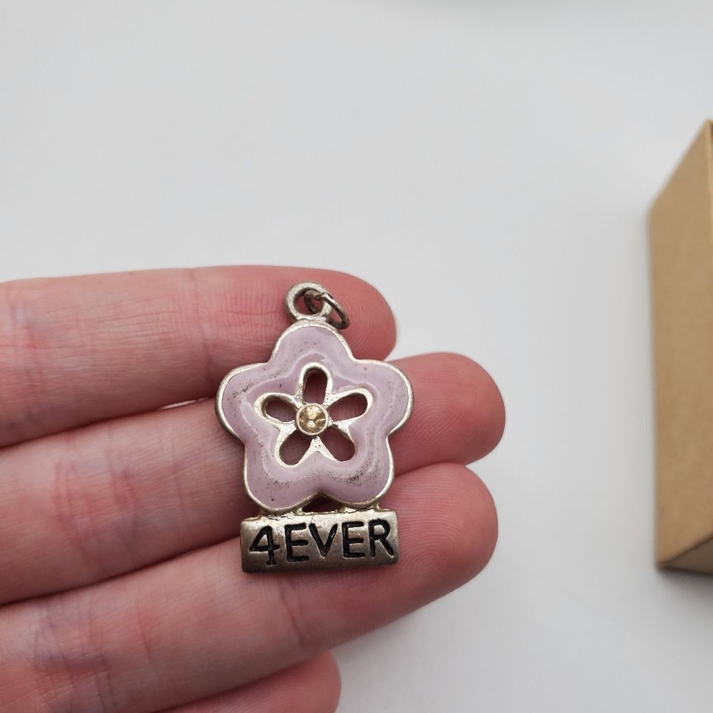 Sterling silver flower power necklace‎ pendant 4ever